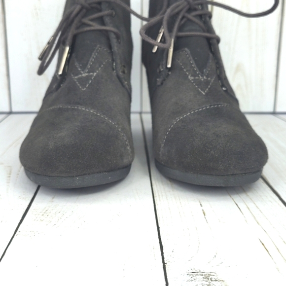 Toms Kala Desert Suede Wedge Booties - Picture 6 of 10